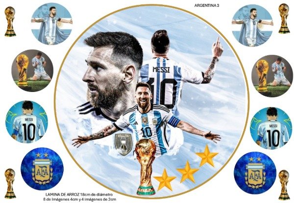 Producto - LAMINA MUNDIAL ARGENTINA REDONDA 3