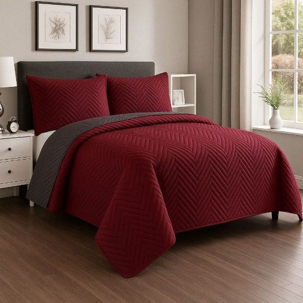 Producto - Art - C3T-2024 Cobertos de Verano 3 Piezas Bordó