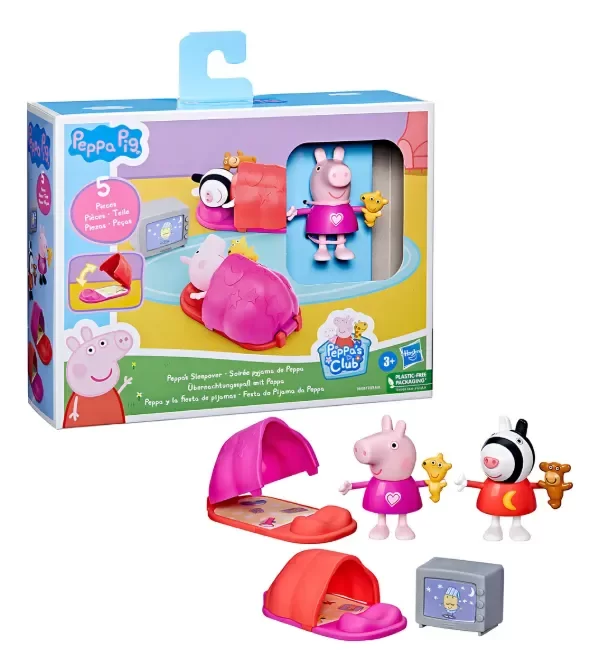 Producto - Hasbro Playset Momentos De Peppa Fiesta De Pijama
