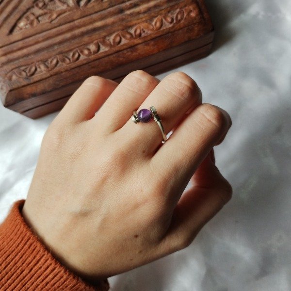 Producto - Anillo Esfera Amatista