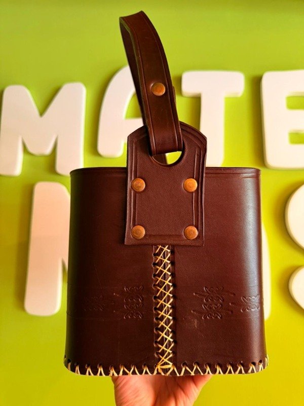 Producto - Matera Cuadrada de Cuero