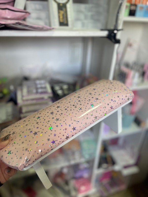Producto - Apoyamanos rosa con estrellas