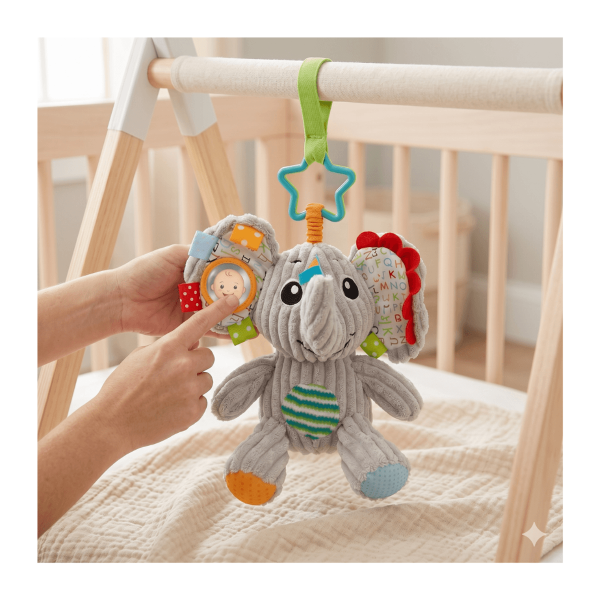 Producto - Sonajero Colgante Peluche Elefante Loopi