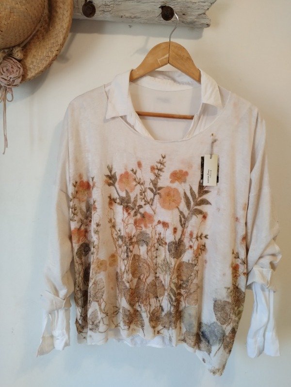 Producto - Remerón ECOPRINT hilo manga 3/4  WHITE Cosmos
