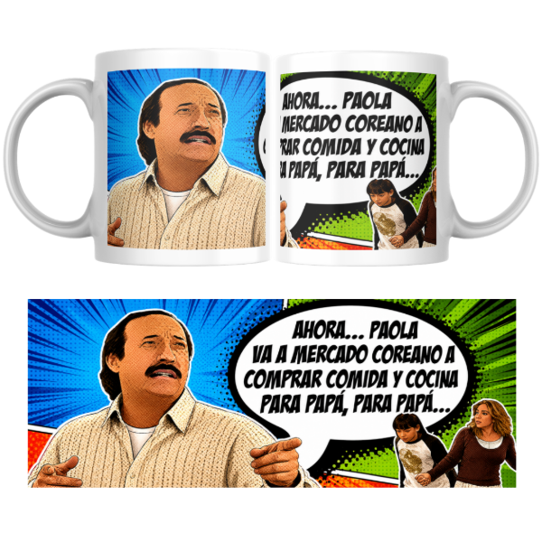 Producto - Taza - paola va al mercado coreano y cocina para papa (Casados con hijos) - 0