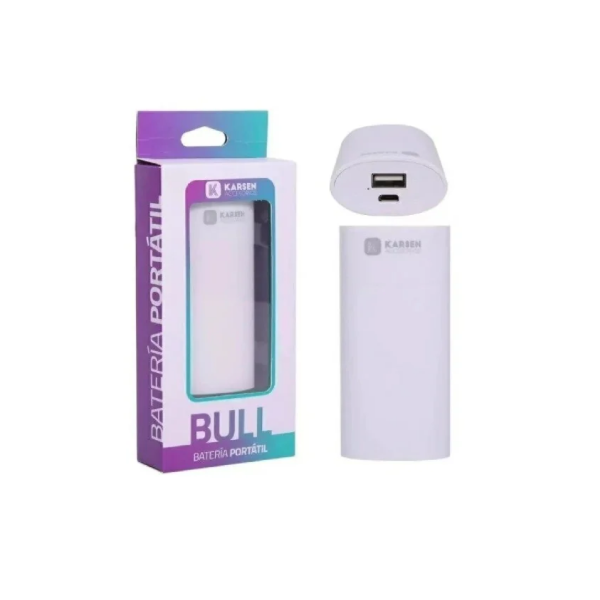 Producto - Power Bank Bull 6000 mAh con cable Micro USB karsen