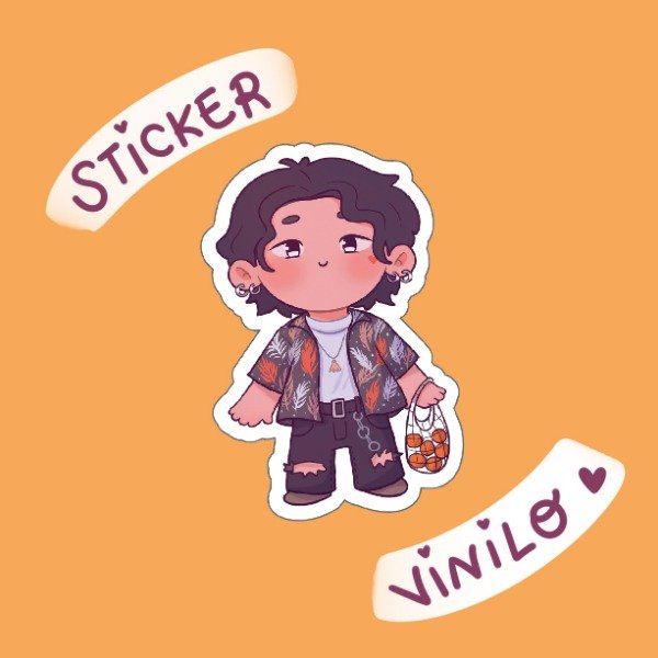 Producto - Sticker Agust D con Mandarinas!