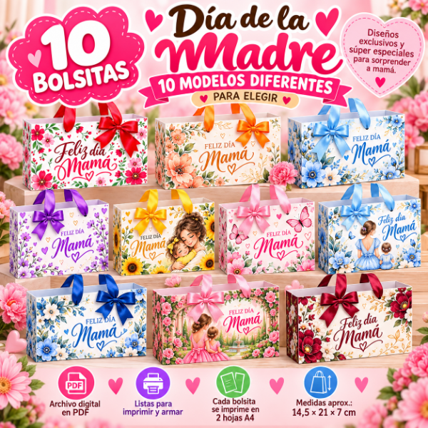 Producto - SET 10 BOLSITAS DÍA DE LA MADRE