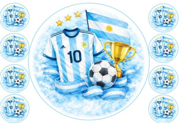 Producto - LAMINA MUNDIAL ARGENTINA REDONDA 29