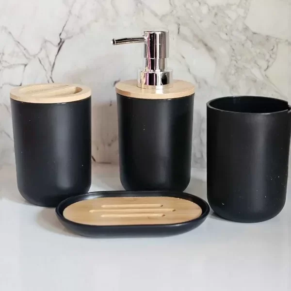 Producto - SET DE BAÑO 4PC C/BAMBOO