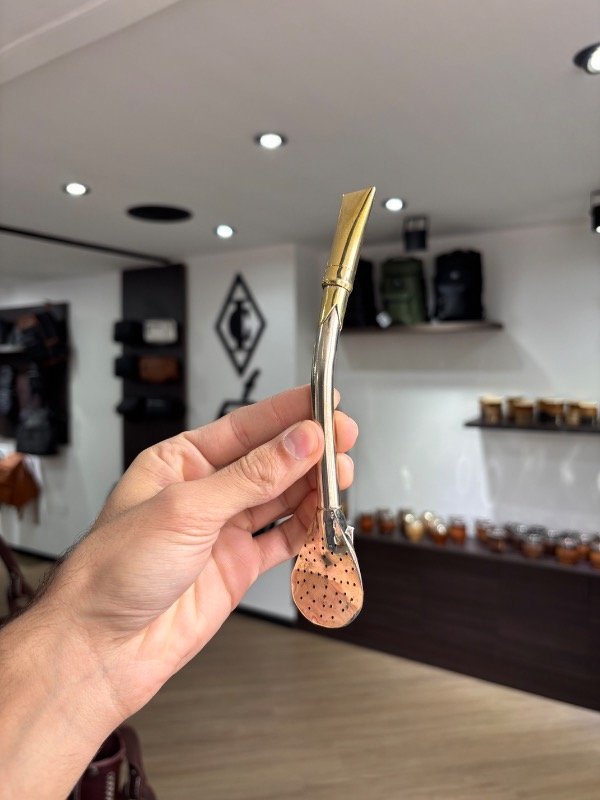 Producto - BOMBILLON PALA ANCHA ARTESANAL SEMI RECTO PICO BRONCE - 1
