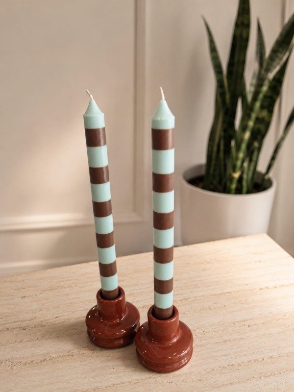 Producto - Vela Candy- celeste y choco - 2