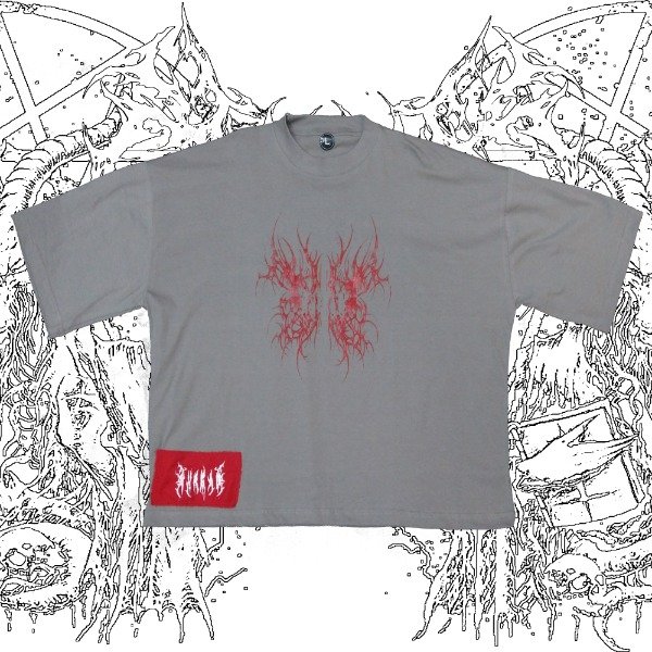 Producto - Remera Boxy Fit WolGrey Thread Gris