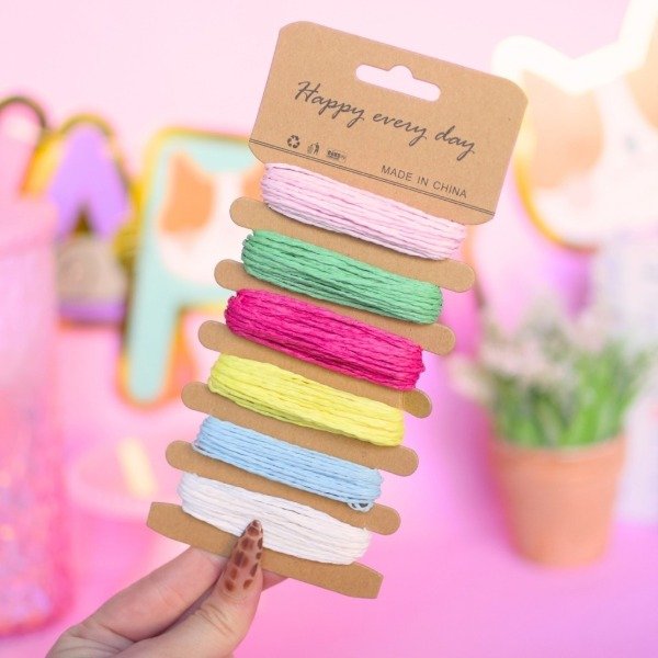 Producto - Set de 6 hilos de papel de rafia