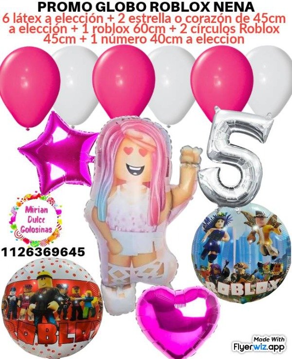 Producto - Promo globo Roblox nena