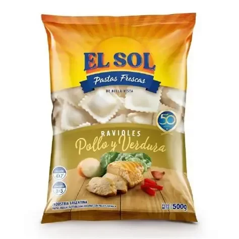 Producto - RAVIOLES  POLLO Y VERDURA EL SOL 500GR