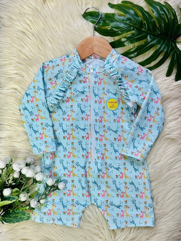 Producto - ENTERITO UV BRISA JIRAFA CELESTE