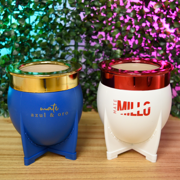 Producto - MATE TERMICO AZUL Y ORO / MILLO