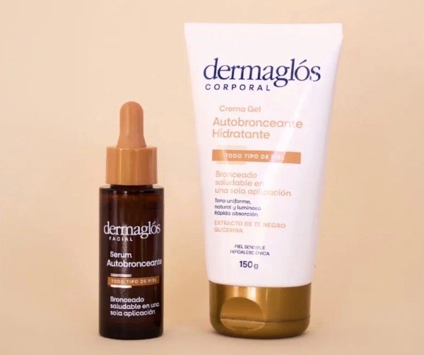 Producto - KIT SERUM AUTOBRONCEANTE Y AUTOBRONCEANTE CORPORAL DERMAGLOS