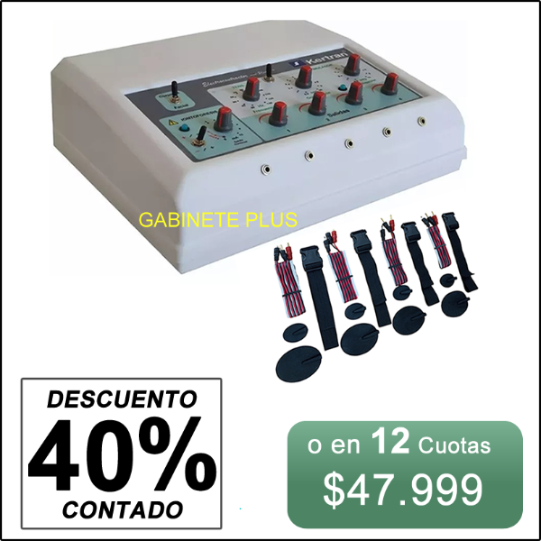 Producto - Biocontractor  Rehabilitacion Musc, TENS, iontoforesis, Kertran Gr Gabinete Plus