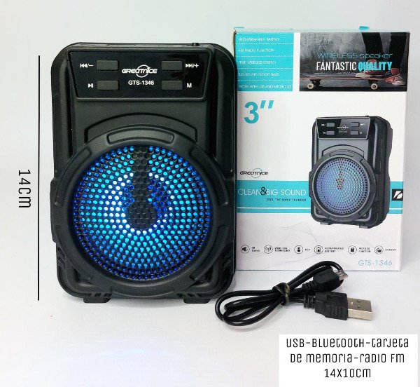 Producto - PARLANTE BT GTS 3" - 1346 - - - -