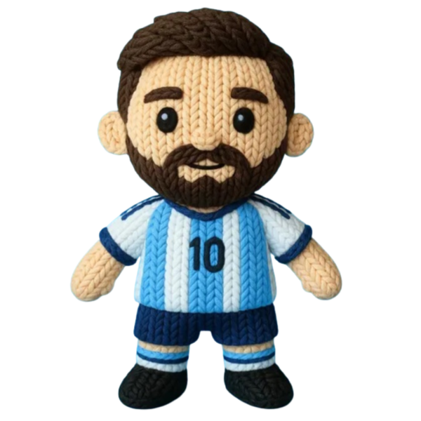 Producto - Figura Decorativa Messi Efecto Tejido