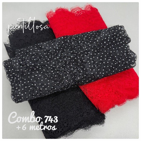 Producto - Combo 743- Puntillas Surtidas +6 metros