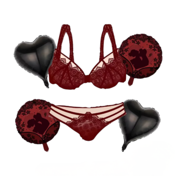 Producto - Kit x5 globos despedida de soltera BOMBACHA Y CORPIÑO