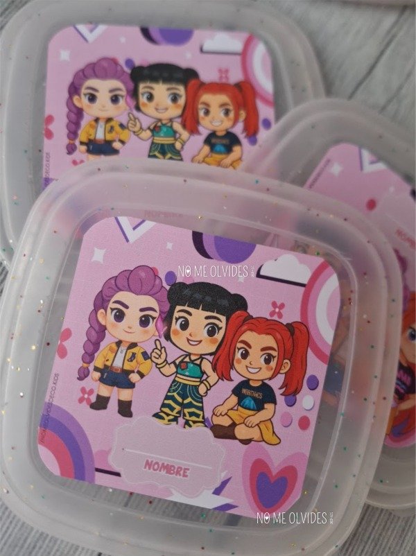 Producto - Tapper Cuadrado  GLITTER por 10 Uni. - 8