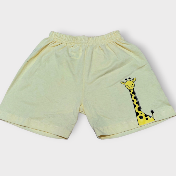 Producto - Short Bebé Amarillo Jirafa T6