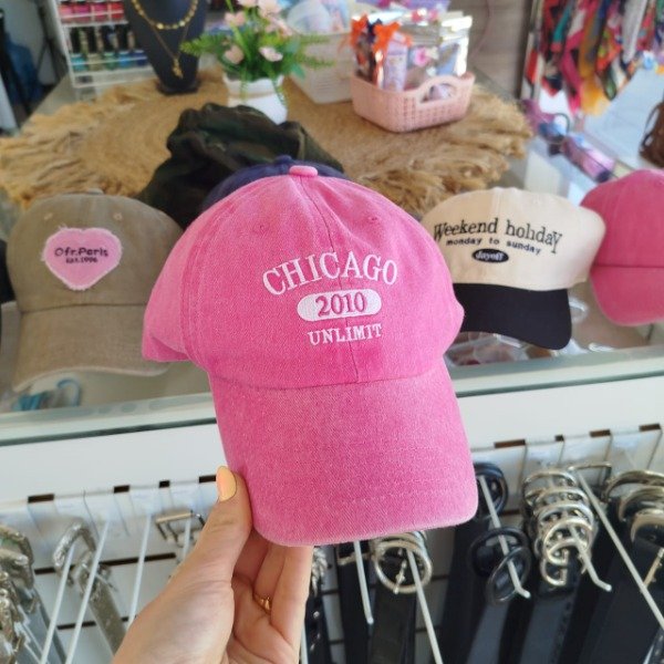 Producto - Gorra vintage chicago rosa