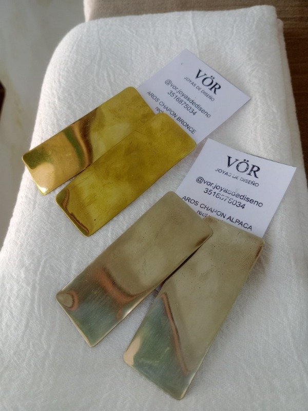 Producto - Aros chapón rectangular