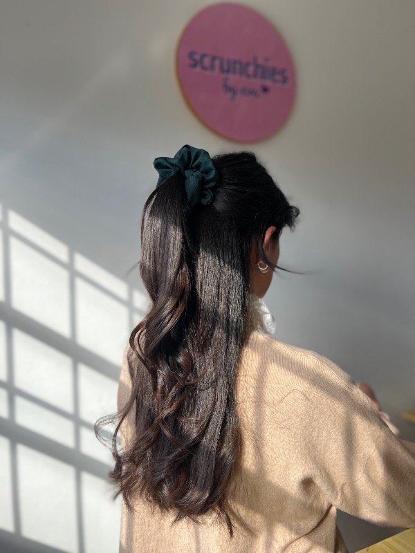 Producto - Scrunchie tropical verde inglés - 1