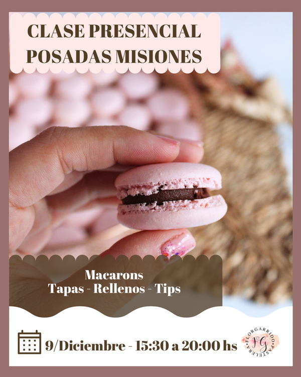 Producto - Clase Presencial - Macarons y rellenos