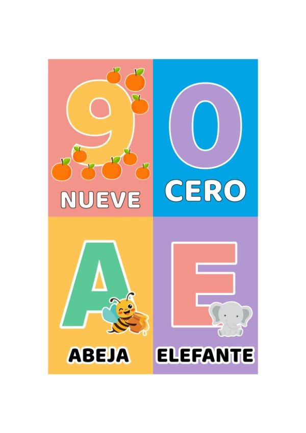 Producto - PDF TARJETAS ABC, NUMEROS Y VOCALES - 4
