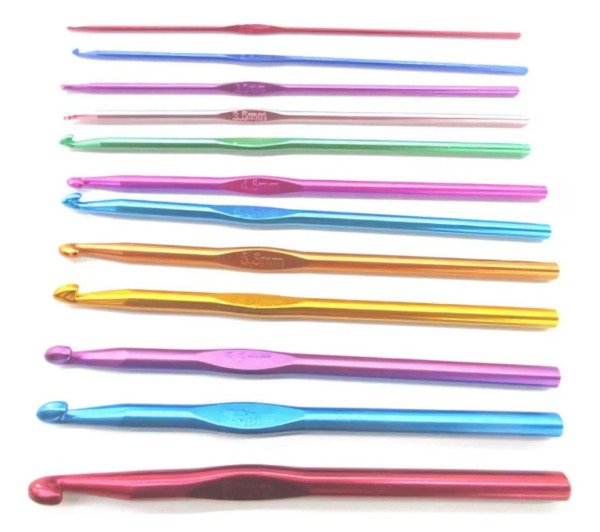 Producto - Set Crochet Aluminio Anodizado de colores