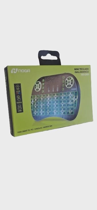 Producto - Mini teclado Inalambrico con luces RGB para smart tv, tv box y consolas