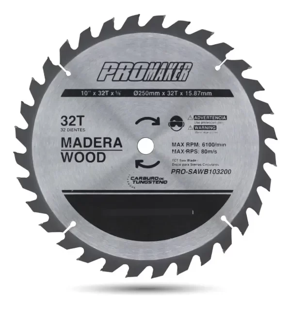 Producto - Disco De Sierra Corte Madera 10 Pg 32 Dientes
