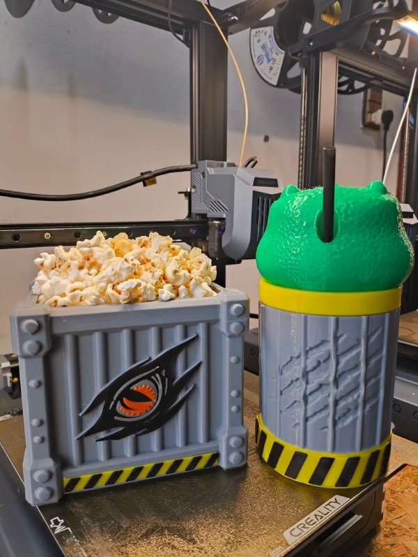 Producto - Combo vaso y pochoclera Jurassic World