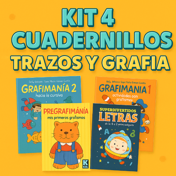 Producto - KIT x4 TRAZOS Y GRAFIA (4 cuadernillos)