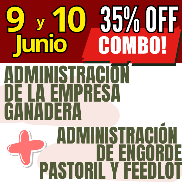 Producto - COMBO 2 CURSOS:     Gestión Ganadera  +  Engorde Pastoril y Feedlot