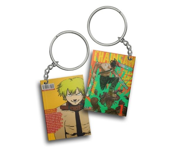 Producto - Llavero Manga Chainsaw Man Tomo 1 All Blue Otorii Store