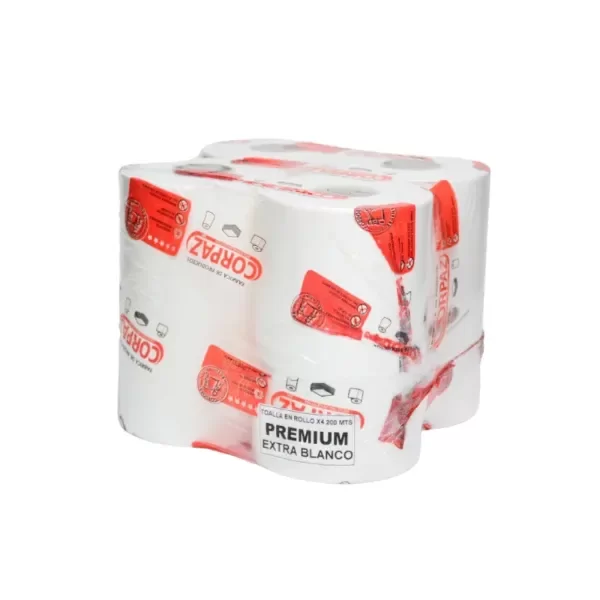 Producto - PAPEL TOALLA ROLLO PREMIUM EXTRA BLANCO X200 MTS
