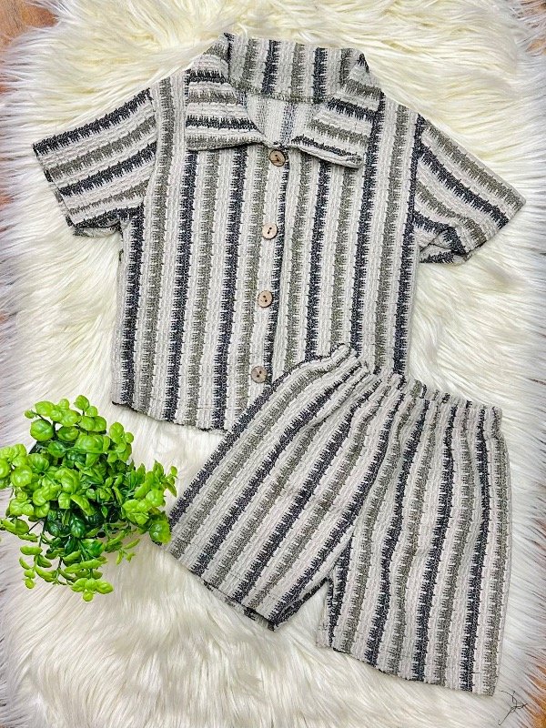 Producto - CONJUNTO THIAGO VERDE (CAMISA + SHORT)