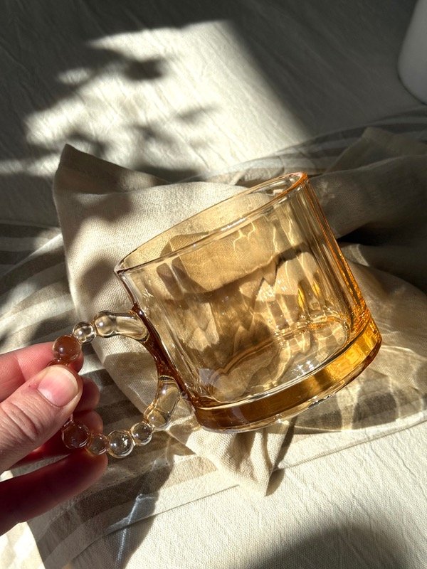 Producto - TAZA DE VIDRIO ÁMBAR