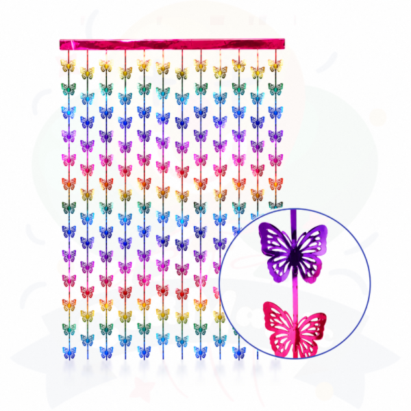 Producto - Cortina Mariposas multicolor - 1