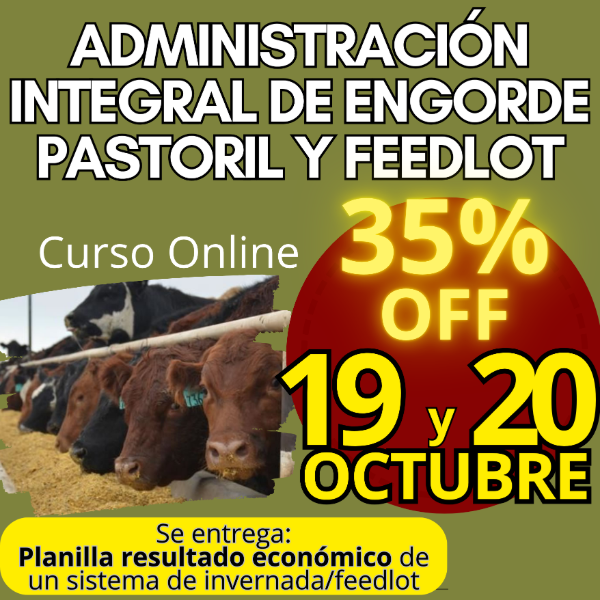 Producto - Curso Online: Administración Integral de Engorde Pastoril y Feedlot - 0