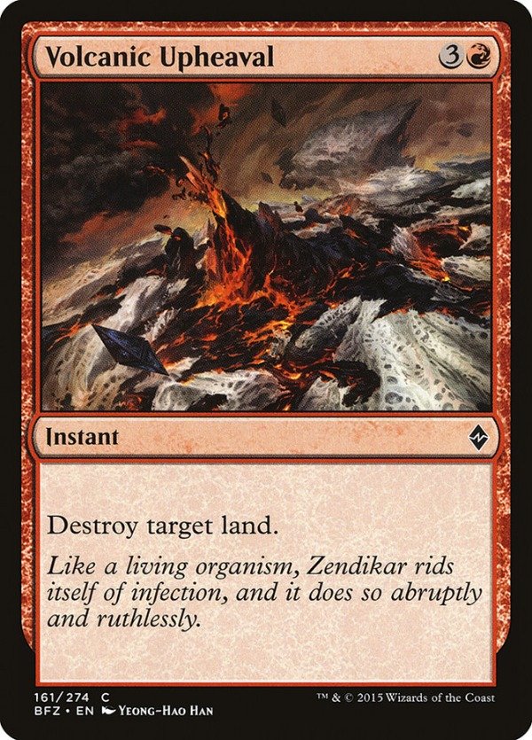 Producto - Volcanic Upheaval  Battle for Zendikar