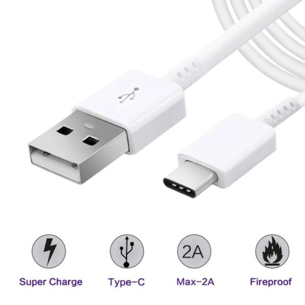 Producto - Cable Usb a tipo C Only blanco 2 METROS