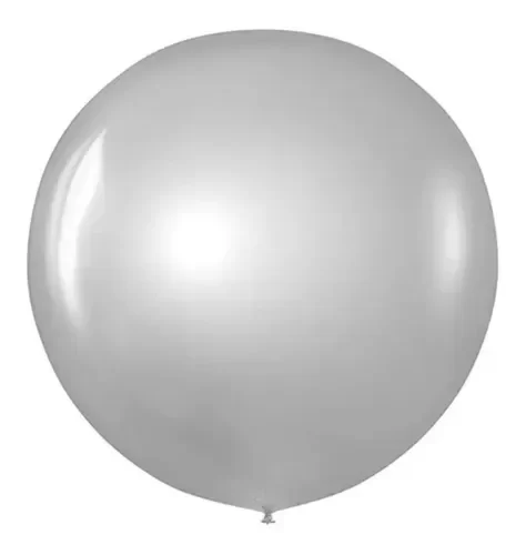 Producto - Globo chrome 18" x20un color plateado